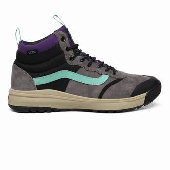 Vans MTE UltraRange Hi DL - Miesten Korkeavartiset tennarit - TummanHarmaat/Turkoosi